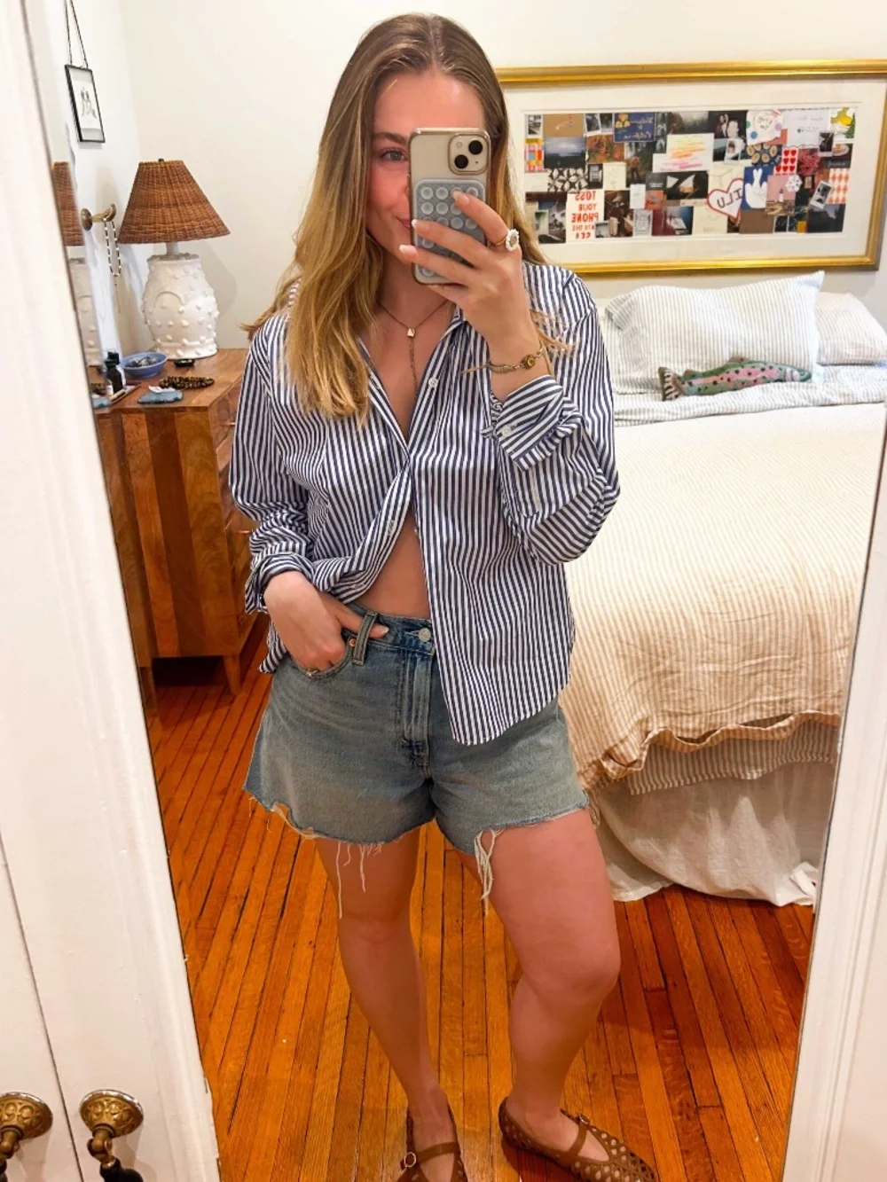 Levi's Ribcage Denim Shorts